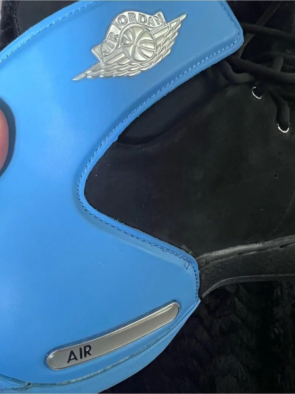 OG Nike Air Jordan Melo 1.5 Black University Blue Carmelo Anthony Size 8.5 w/Box
